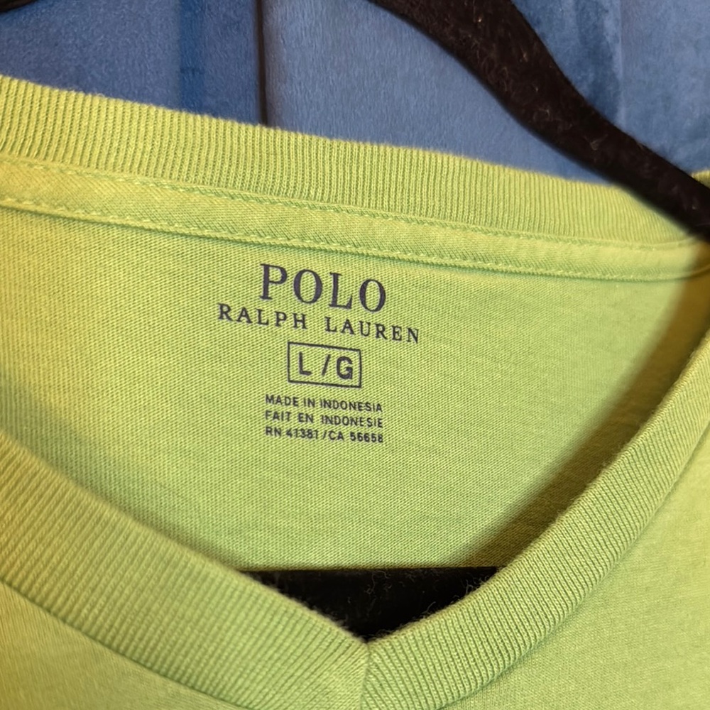 Polo by Ralph Lauren Menβs Light Green Short Sleeve Tee Soft Cotton Casual Sz L - Picture 2 of 11